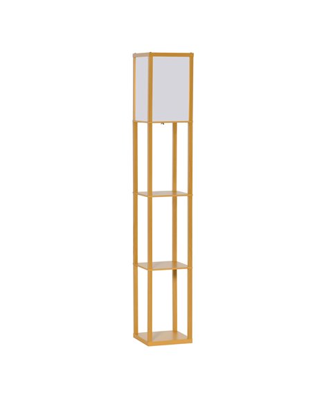 HOMCOM 4-Tier Floor Lamp with Storage Shelf, Natural 833-623V70WR - pic 26250 | FastDaddyshop