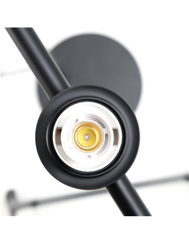 HOMCOM Modern Floor Lamp with Pedal Switch, Black B31-351V70BK