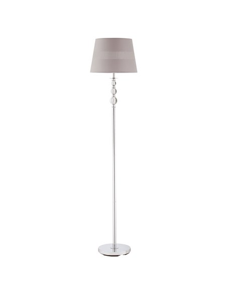HOMCOM Floor Lamp with Hollow Out Fabric Shade, Grey B31-369 - pic 26295 | FastDaddyshop