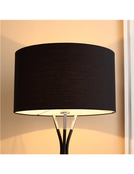 HOMCOM Modern Tripod Floor Lamp with E27 Base, Black B31-370V70 - pic 26311 | FastDaddyshop