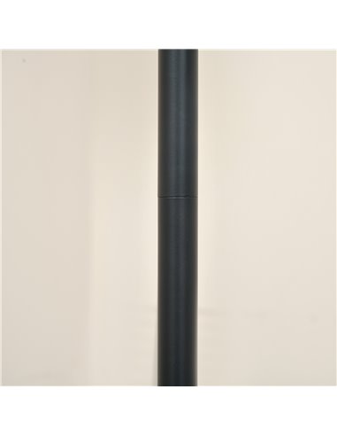 HOMCOM Arc Tree Floor Lamp with 3 Adjustable Rotating Lights, for Bedroom Living Room, Industrial Standing Lamp with Steel Frame