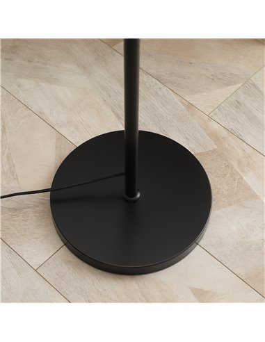 HOMCOM Industrial 3-Light Floor Lamp, Dimmable Standing Lamp with Metal lampshades for Living Room, Bedroom, Dinging Room, Study