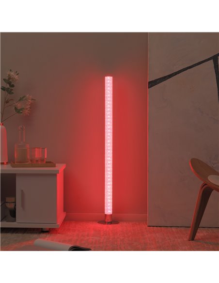 HOMCOM RGB Floor Lamps Dimmable Corner Lamp with Remote Control, LED Modern Mood Lighting for Living Room Bedroom Gaming Room - pic 26365 | FastDaddyshop