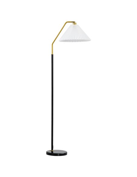 HOMCOM Floor Lamps with Adjustable Pleated Lampshade, White B31-425V70BK - pic 26421 | FastDaddyshop