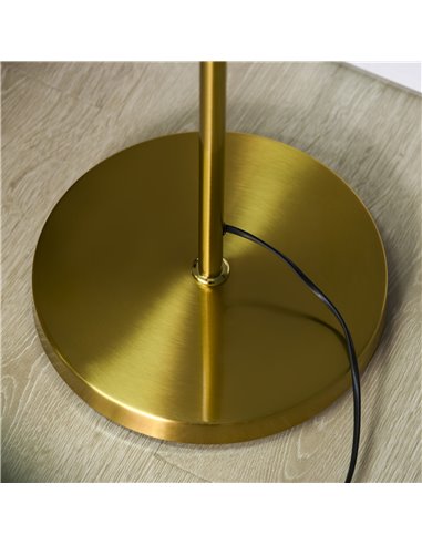 HOMCOM Modern 3-Light Tree Floor Lamp, Gold Tone B31-319V70GD