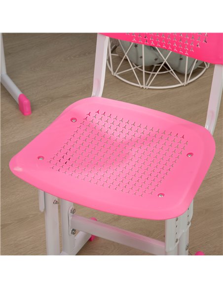 HOMCOM Kids Desk and Chair Set with Storage Drawer, Pink 312-061V00PK - pic 26464 | FastDaddyshop