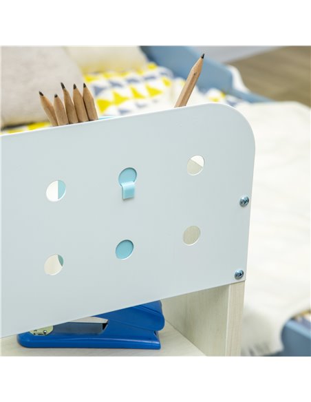HOMCOM Kids Height Adjustable Desk and Chair Set, Blue 312-088V00BU - pic 26680 | FastDaddyshop