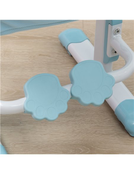HOMCOM Kids Height Adjustable Desk and Chair Set, Blue 312-088V00BU - pic 26681 | FastDaddyshop