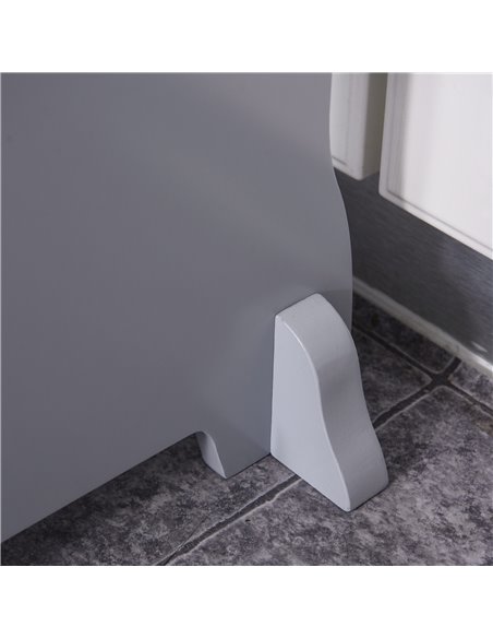 HOMCOM Kitchen Helper Step Stool with 2 Steps & Handles, Grey 835-237GY - pic 26813 | FastDaddyshop