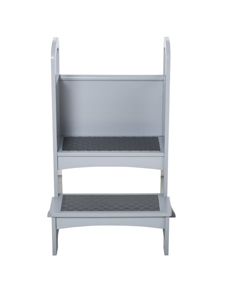 HOMCOM Kitchen Helper Step Stool with 2 Steps & Handles, Grey 835-237GY - pic 26814 | FastDaddyshop