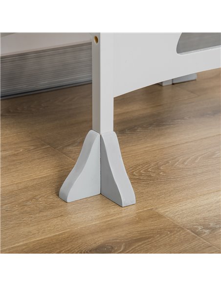 HOMCOM Kids Step Stool with Lockable Handrail, Grey 312-058GY - pic 26834 | FastDaddyshop