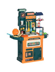AIYAPLAY 77 Pieces Kids Play Kitchen with Sound, Light, Running Water 350-151V00MX
