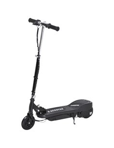 HOMCOM Kids Folding Electric Scooter 2x12V, 120W with Adjustable Height, PU Wheels, for 7-14 yrs, Black