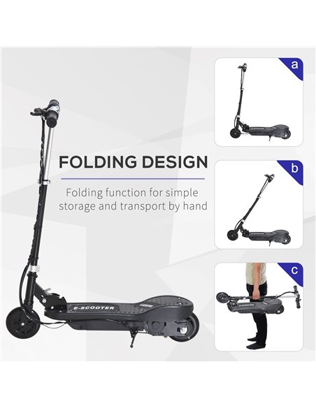 HOMCOM Kids Folding Electric Scooter 2x12V, 120W, Black AA1-056V02BK - pic 26902 | FastDaddyshop