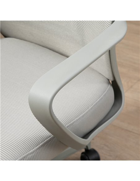 Vinsetto Ergonomic Office Chair w/ Wheel, High Mesh Back, Adjustable Height Home Office Chair - Grey - pic 27347 | FastDaddyshop