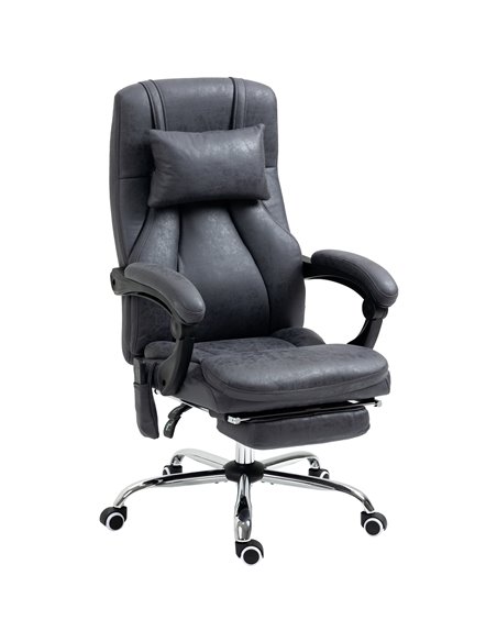 Vinsetto High Back Vibration Massage Office Chair with Headrest, Reclining Computer Chair with Footrest, Swivel Wheels, Remote - pic 27429 | FastDaddyshop