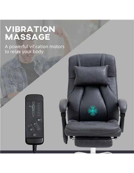Vinsetto High Back Vibration Massage Office Chair, Dark Grey 921-642V70CG - pic 27432 | FastDaddyshop