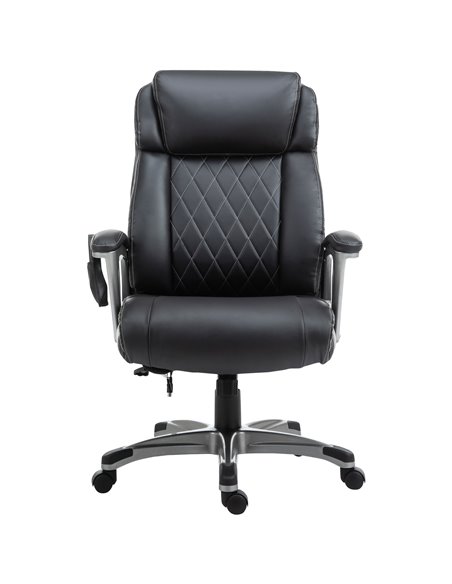 Vinsetto Executive 6-Point Vibration Massage Office Chair with Armrest, Adjustable Height, Black - pic 27519 | FastDaddyshop