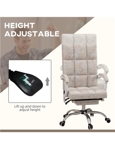 Vinsetto Executive Vibration Massage Computer Office Chair, Beige 921-668V70BG - pic 27532 | FastDaddyshop
