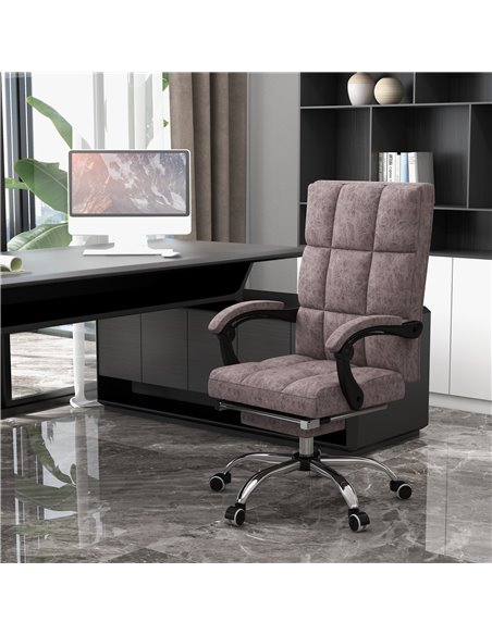 Vinsetto Executive Vibration Massage Office Chair, Microfibre Computer Chair with Armrest, 135° Reclining Back, Charcoal Grey - pic 27547 | FastDaddyshop