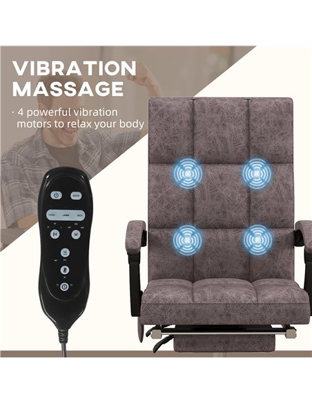 Vinsetto Executive Vibration Massage Computer Office Chair, Charcoal Grey 921-668V70CG - pic 27549 | FastDaddyshop