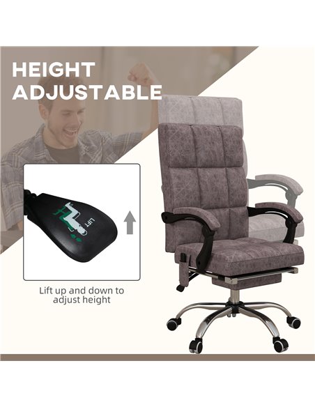 Vinsetto Executive Vibration Massage Computer Office Chair, Charcoal Grey 921-668V70CG - pic 27550 | FastDaddyshop