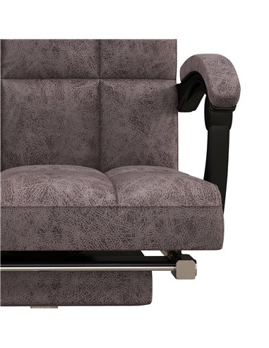 Vinsetto Executive Vibration Massage Office Chair, Microfibre Computer Chair with Armrest, 135° Reclining Back, Charcoal Grey