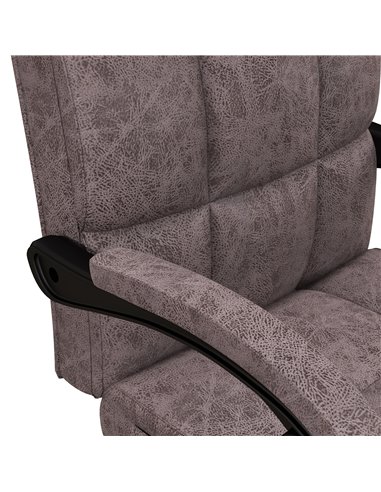 Vinsetto Executive Vibration Massage Office Chair, Microfibre Computer Chair with Armrest, 135° Reclining Back, Charcoal Grey