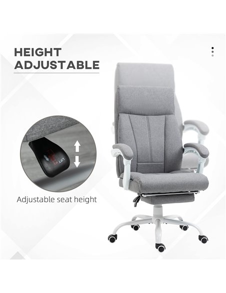 Vinsetto Executive Fabric Reclining Office Chair, Grey 921-669V70GY - pic 27585 | FastDaddyshop