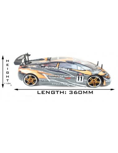 HSP Flying Fish Lamborghini RTR Electric Radio Controlled Drift Car 2.4GHz - photo03
