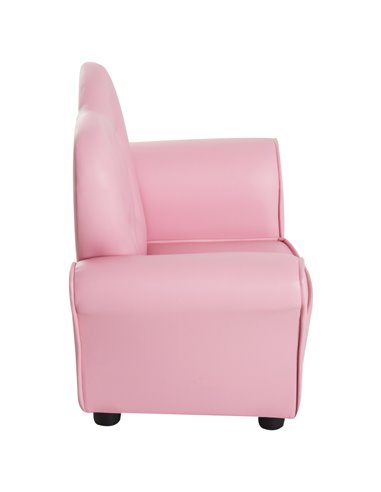 HOMCOM Kids Toddler Chair Sofa Children Armchair Seating Relax Playroom Seater Girl Princess Pink