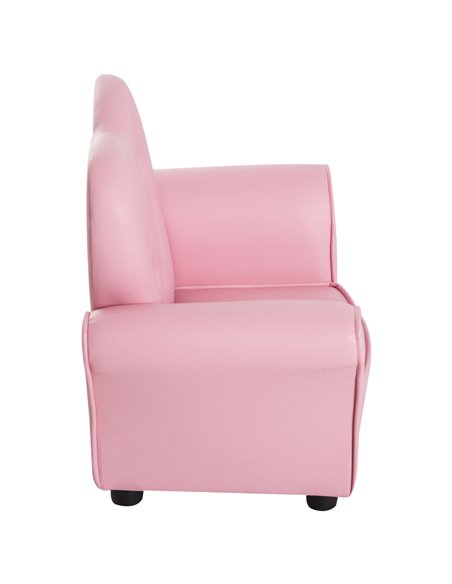 HOMCOM Kids Toddler Chair Sofa Children Armchair Seating Relax Playroom Seater Girl Princess Pink - pic 27751 | FastDaddyshop