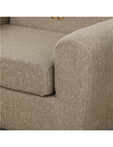 HOMCOM Kids Sofa Toddler Chair Children Armchair for Preschool Bedroom Playroom with Ear Modeling Wood Brown - pic 27769 | FastDaddyshop