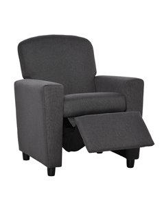 HOMCOM 2 in 1 design Kids Sofa Armchair with Footrest for Children Playroom Bedroom Living Room, 55 x 50 x 67cm, Grey