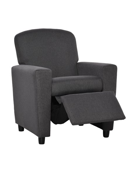HOMCOM 2 in 1 design Kids Sofa Armchair with Footrest for Children Playroom Bedroom Living Room, 55 x 50 x 67cm, Grey - pic 27771 | FastDaddyshop