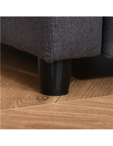 HOMCOM 2 in 1 design Kids Sofa Armchair with Footrest for Children Playroom Bedroom Living Room, 55 x 50 x 67cm, Grey