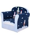 HOMCOM Children Chair Armchair Single Sofa,  50 x 39 x 44cm, for 18M+, Blue