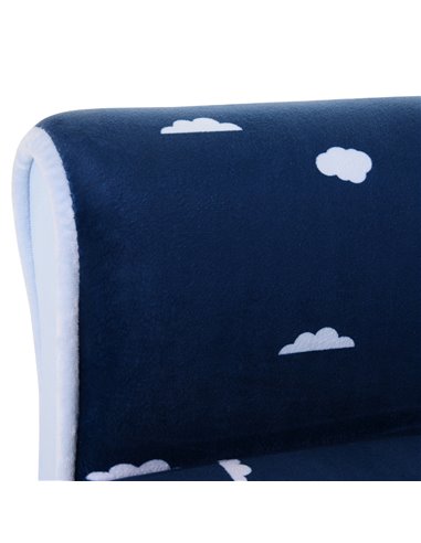 HOMCOM Children Chair Armchair Single Sofa,  50 x 39 x 44cm, for 18M+, Blue