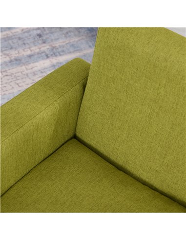 HOMCOM Children Armchair Mini Sofa Wood Frame Anti-Slip Legs High Back