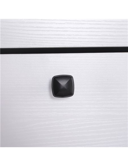 HOMCOM Shoe Storage Cabinet With 3 Drawers, Chipboard-White - pic 27966 | FastDaddyshop