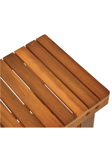 HOMCOM Wood Shoe Bench, 3-Tier Shoe Storage Rack, Teak 833-441V01