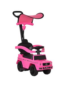 HOMCOM Compatible Ride-On Push Along Car Mercedes-Benz G350, Foot to Floor Slider, Pink