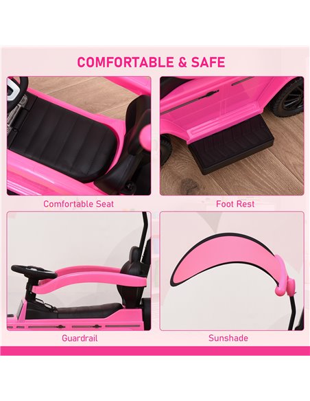 HOMCOM Compatible Ride-On Push Along Car Mercedes-Benz G350, Pink 370-162PK - pic 28126 | FastDaddyshop