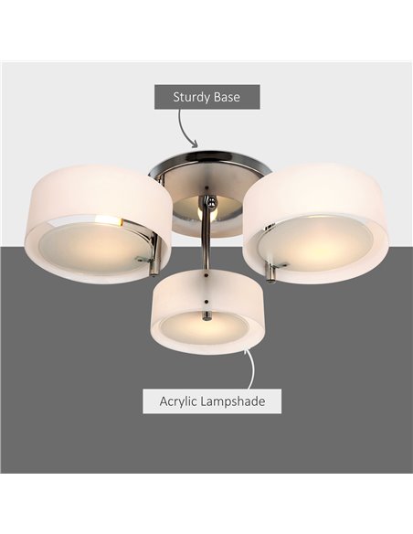 HOMCOM Acrylic Lamp, Pendant Chandelier Flush Mount, B31-011 - pic 28224 | FastDaddyshop