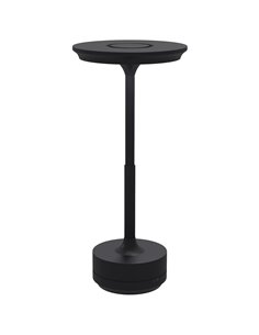 HOMCOM Cordless Table Lamp, Touch LED Desk Lamp with 4000mAh Rechargeable Battery, 3 Colour, for Bedroom Living Room, Black