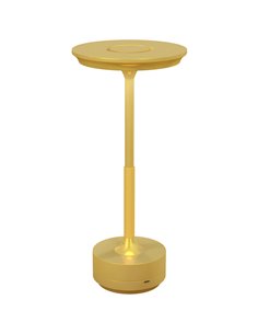 HOMCOM Cordless LED Table Lamp with 4000mAh Rechargeable Battery, 3 Colour, Gold Tone