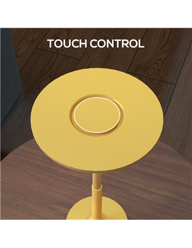 HOMCOM Cordless LED Table Lamp with 4000mAh Rechargeable Battery, 3 Colour, Gold Tone