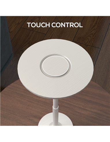 HOMCOM Cordless LED Table Lamp with 4000mAh Rechargeable Battery, 3 Colour, Silver