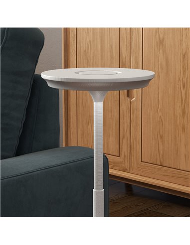 HOMCOM Cordless LED Table Lamp with 4000mAh Rechargeable Battery, 3 Colour, Silver