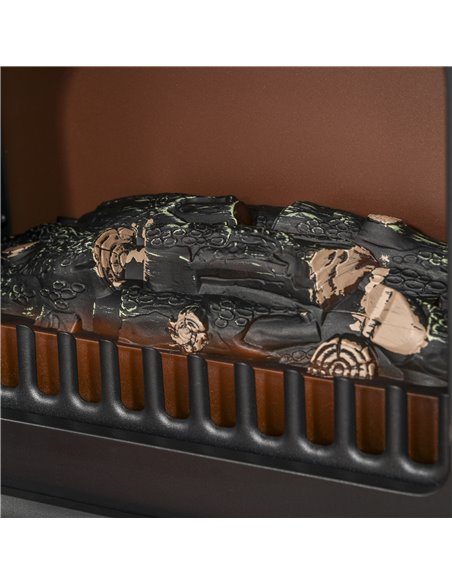 HOMCOM Electric Fire Place 1850W Heater-Black - pic 28363 | FastDaddyshop
